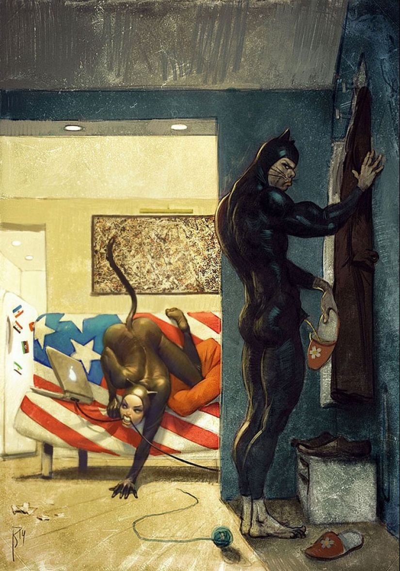 The non-childish drawings of this Russian artist are very ambiguous The non-childish drawings of this Russian artist are very ambiguous