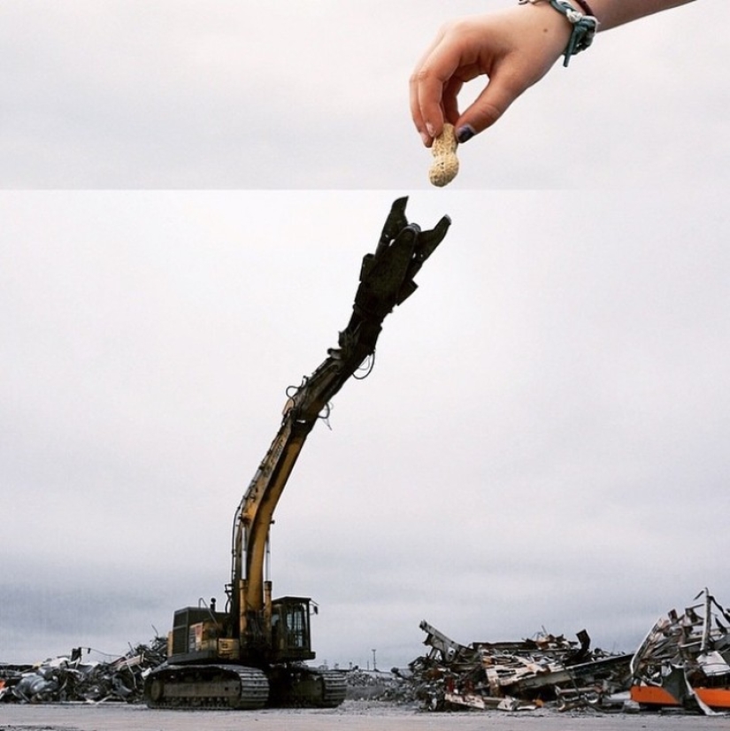 The photographer simply combines two pictures and gets a damn cool result!