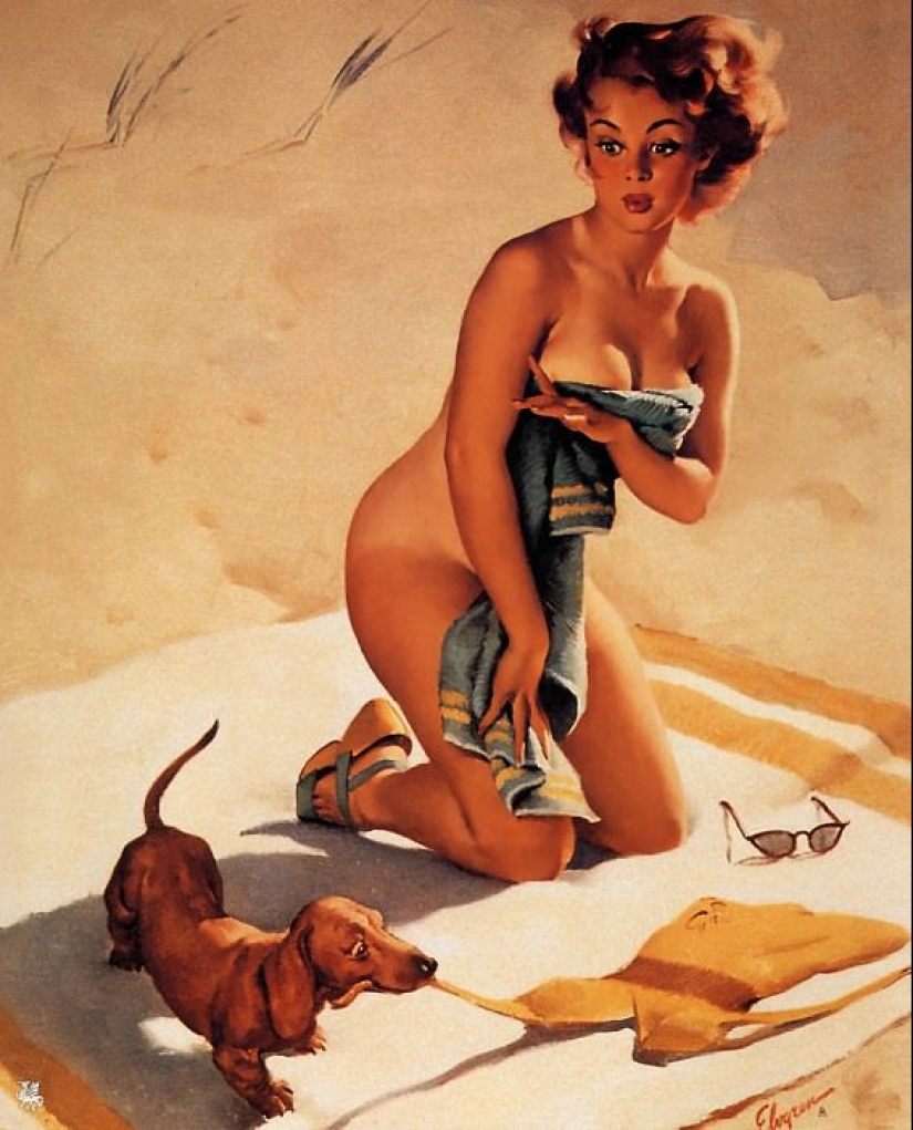 The real America in the works of the master of the pin-up genre Gil Elvgren