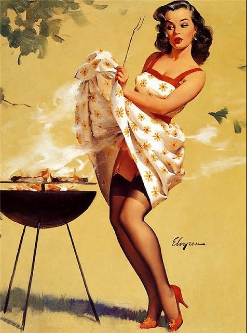 The real America in the works of the master of the pin-up genre Gil Elvgren