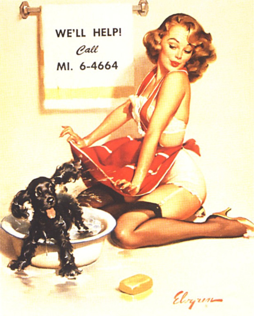 The real America in the works of the master of the pin-up genre Gil Elvgren