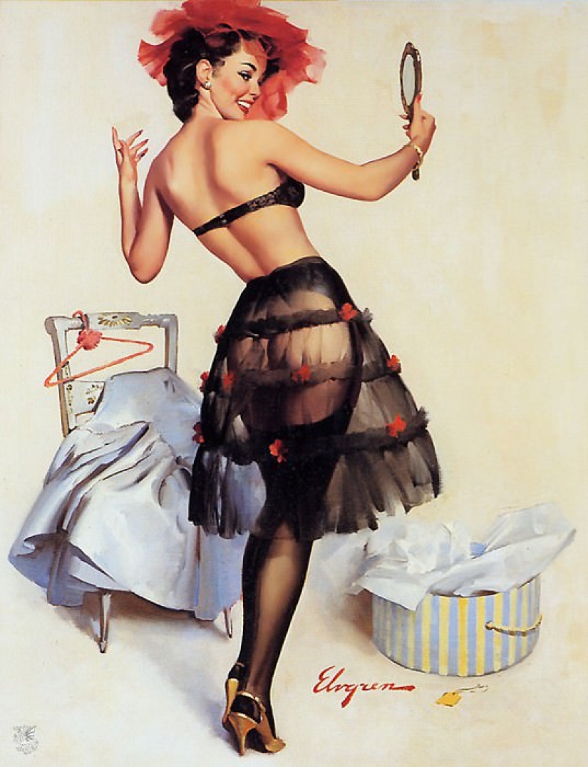 The real America in the works of the master of the pin-up genre Gil Elvgren