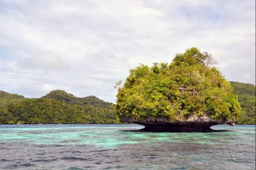 The rocky island of Palau
