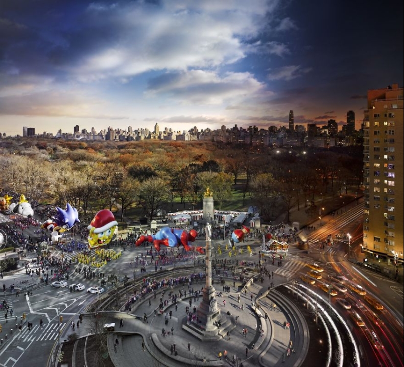 The same places day and night - in one photo The same places day and night - in one photo