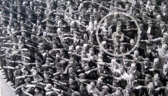The story of August Landmesser — the man in the photo who did not raise his hand in a Nazi salute The story of August Landmesser — the man in the photo who did not raise his hand in a Nazi salute