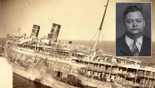 The tragedy of Morro Castle is a disaster on a liner, arranged by a national hero of the USA