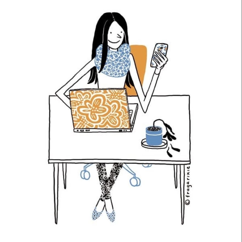 The world through the screen: 25 adorable illustrations obsession gadgets The world through the screen: 25 adorable illustrations obsession gadgets