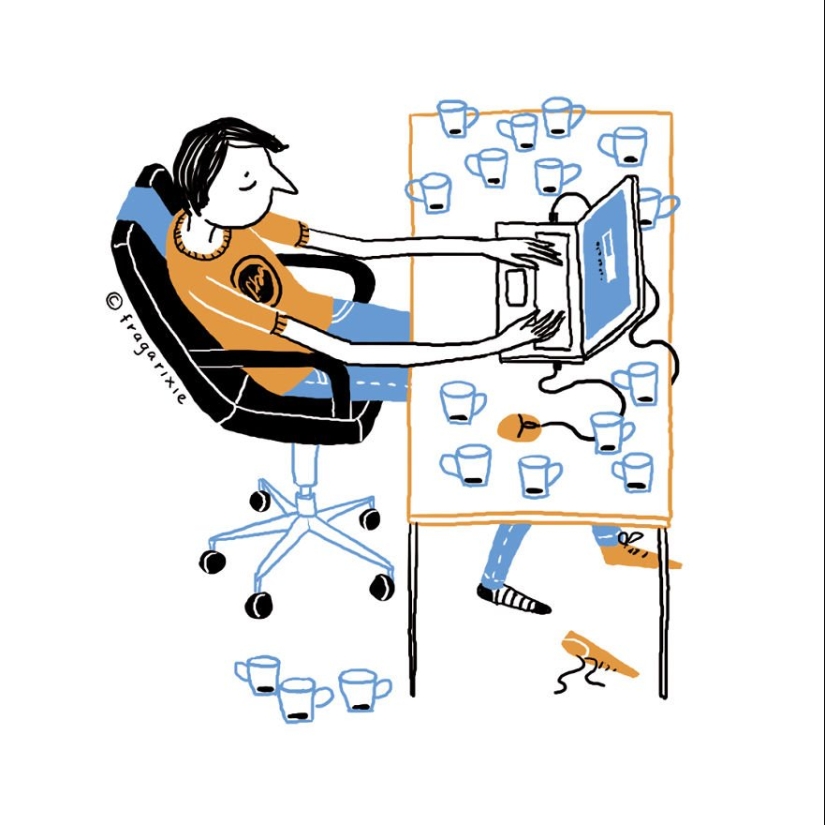 The world through the screen: 25 adorable illustrations obsession gadgets The world through the screen: 25 adorable illustrations obsession gadgets