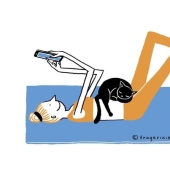 The world through the screen: 25 adorable illustrations obsession gadgets