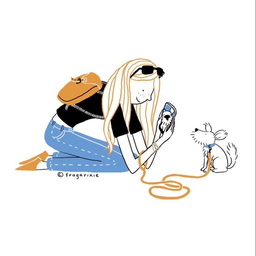 The world through the screen: 25 adorable illustrations obsession gadgets The world through the screen: 25 adorable illustrations obsession gadgets