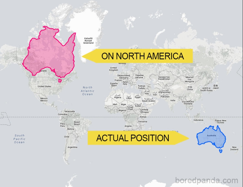 These maps will allow you to see the real size of the countries of the world
