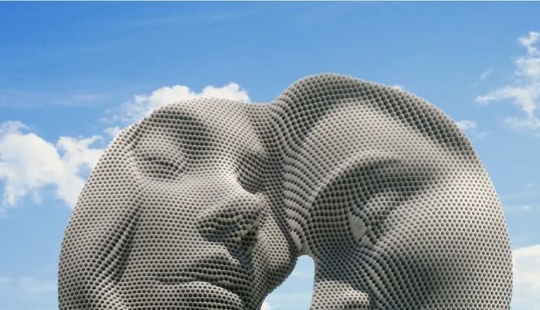 This Artist Creates Striking Metal Sculptures Using Stacked Pipes