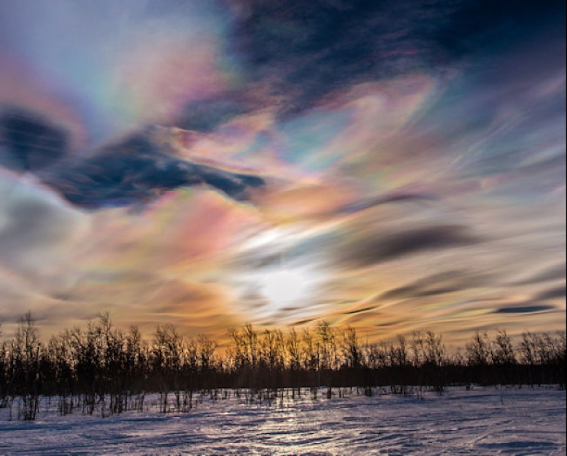Tipos raros de nubes invernales: ¿cómo son las nubes “perla” y “madreperla”?