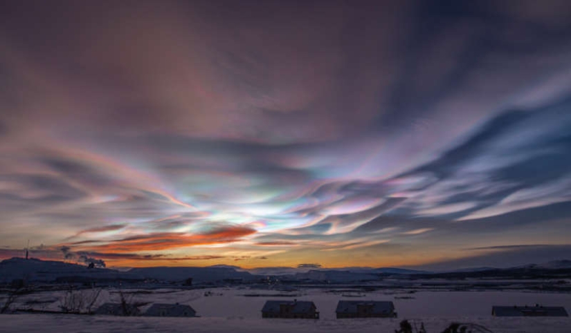 Tipos raros de nubes invernales: ¿cómo son las nubes “perla” y “madreperla”?