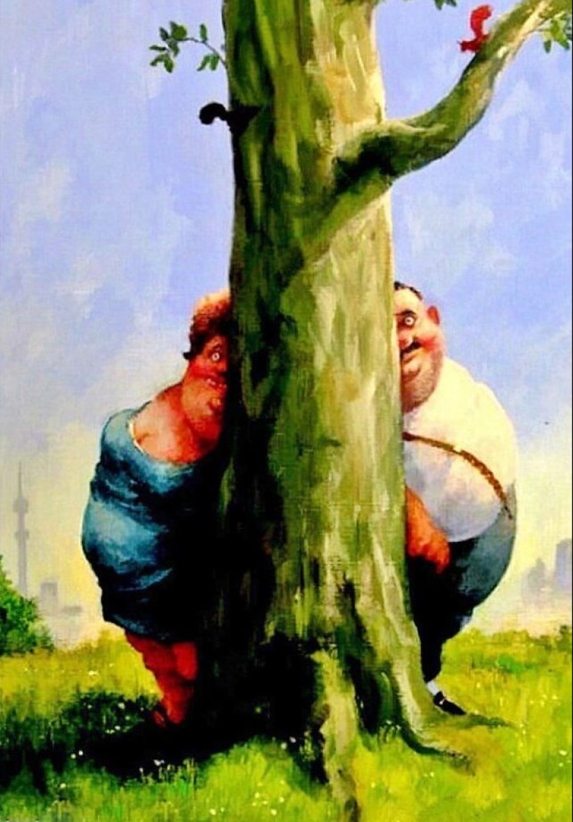 Tonterías graciosas en los cuadros del artista, escritor y matón Rudi Hurzlmayer Tonterías graciosas en los cuadros del artista, escritor y matón Rudi Hurzlmayer