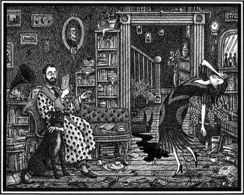 Toques de la muerte: El ilustrador Landis Blair y su arte de Crepúsculo