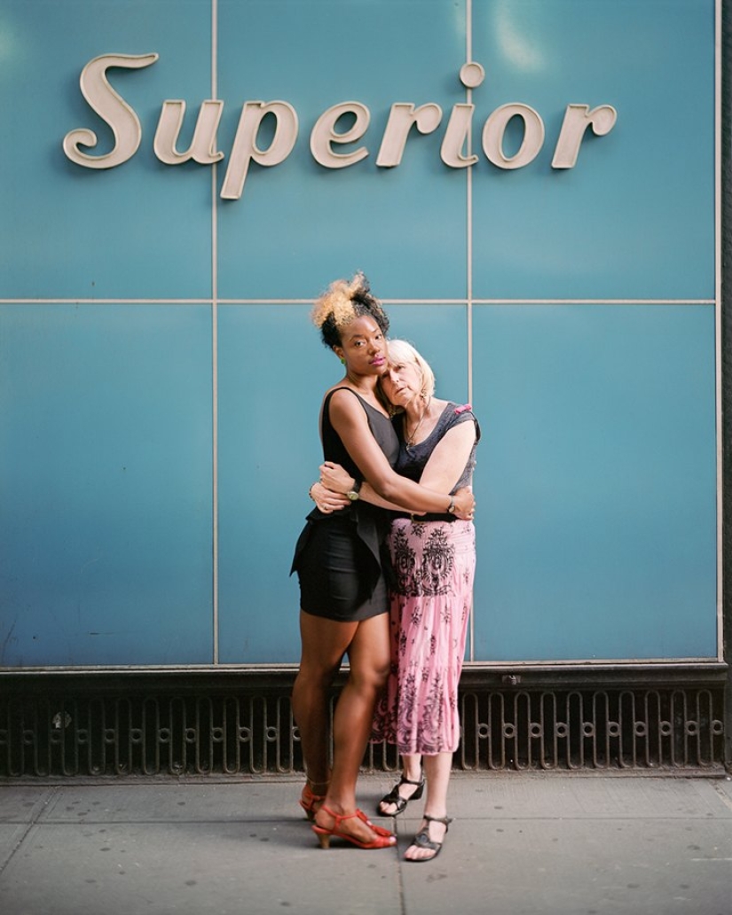 Touching Strangers: Strangers hugging each other