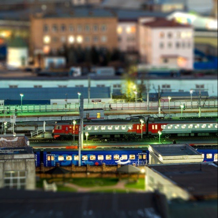 Toy birthplace: urban landscapes of Russia in the lens tilt-shift Toy birthplace: urban landscapes of Russia in the lens tilt-shift
