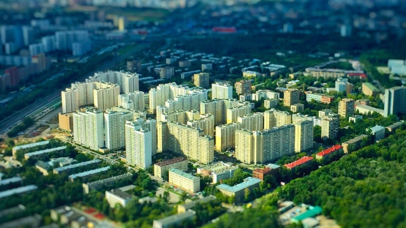 Toy birthplace: urban landscapes of Russia in the lens tilt-shift Toy birthplace: urban landscapes of Russia in the lens tilt-shift