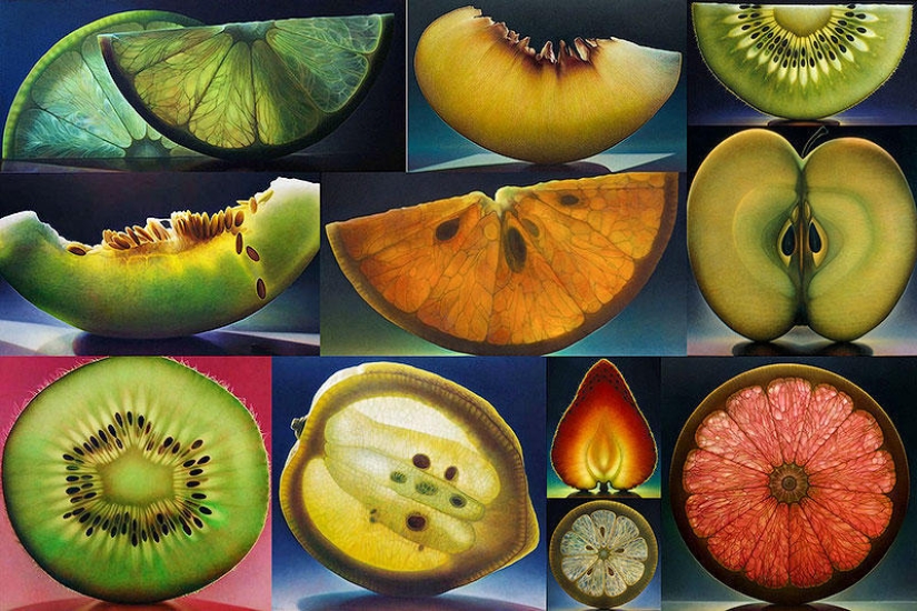 Transparent fruits by Dennis Wojtkiewicz