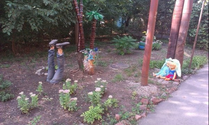 Trash from the yard designers: 22 antiprimerom decorations yards and porches Trash from the yard designers: 22 antiprimerom decorations yards and porches