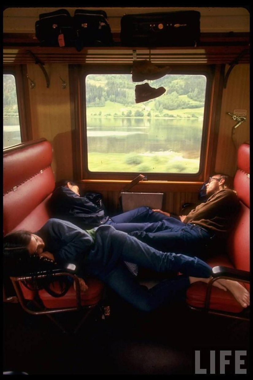 Traveling through Europe in 1970 by train
