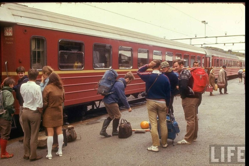 Traveling through Europe in 1970 by train