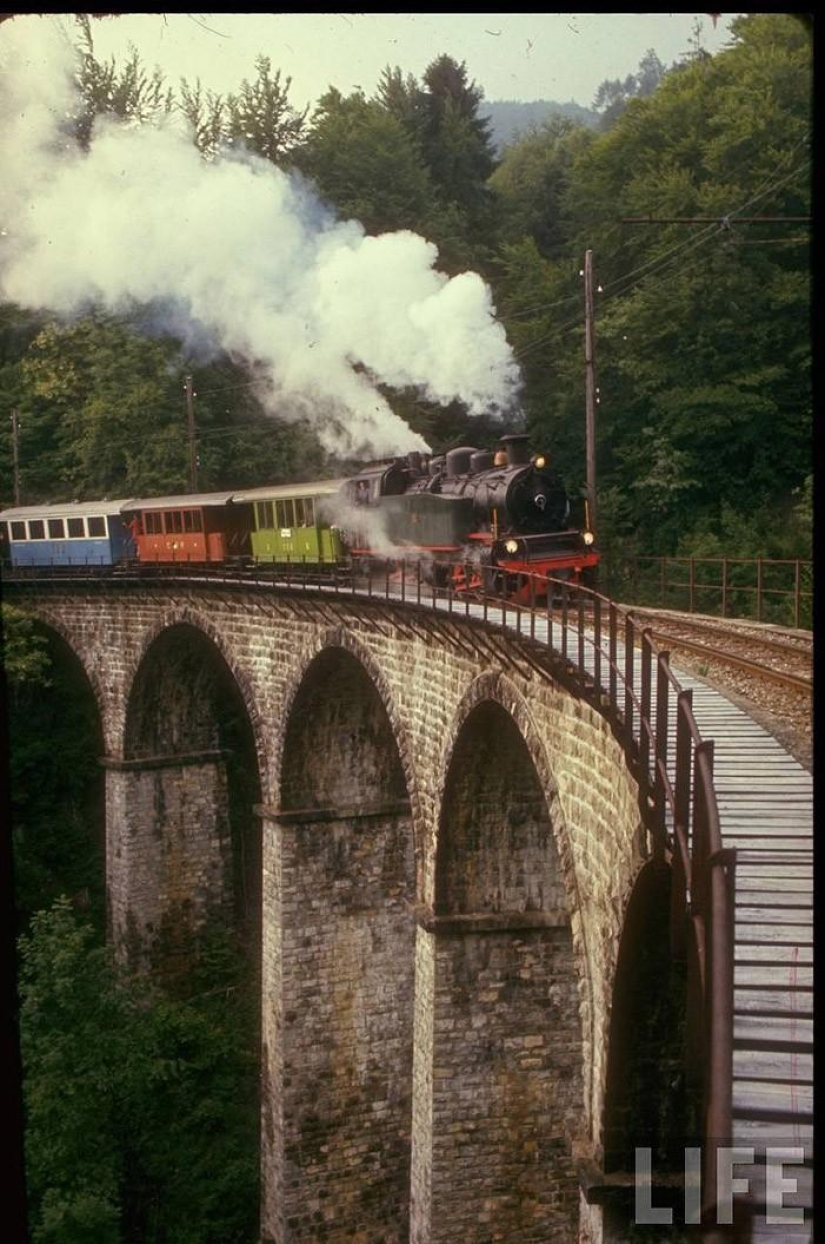 Traveling through Europe in 1970 by train