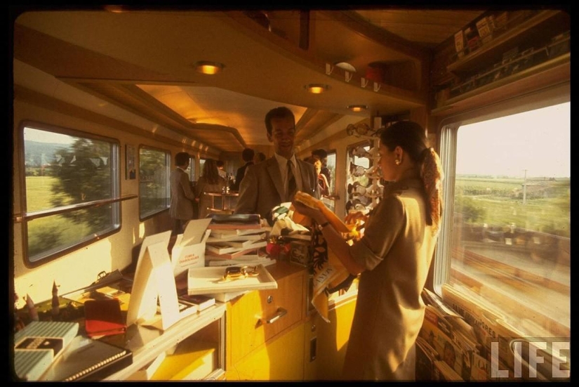 Traveling through Europe in 1970 by train