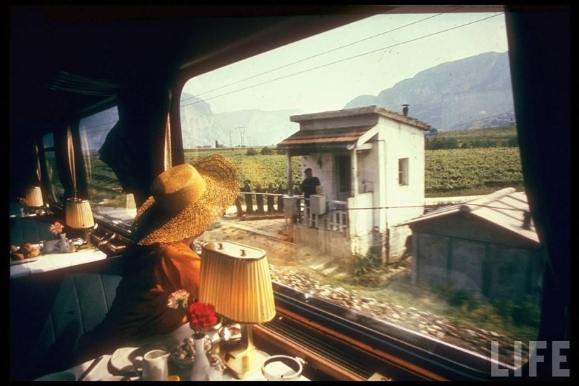 Traveling through Europe in 1970 by train
