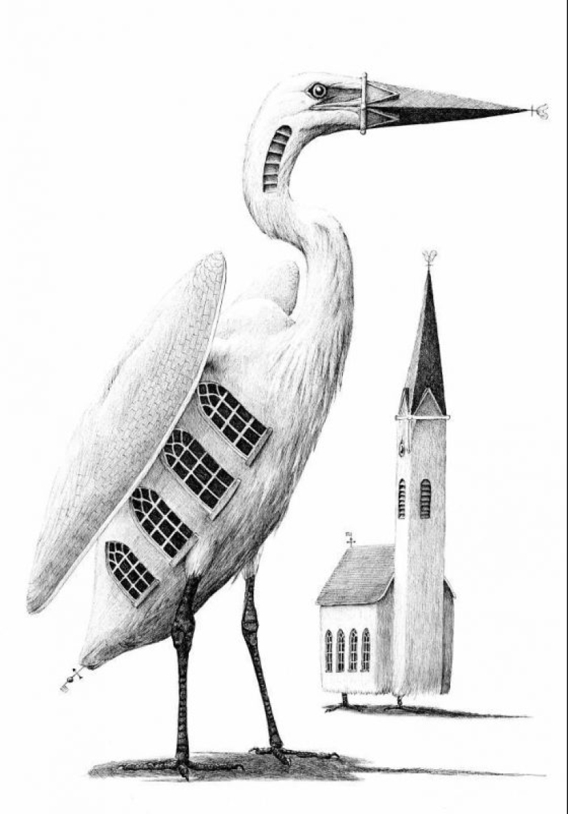 "Trucos de mi mente": El artista holandés Redmer Hoekstra y sus dibujos espeluznantes y extraños