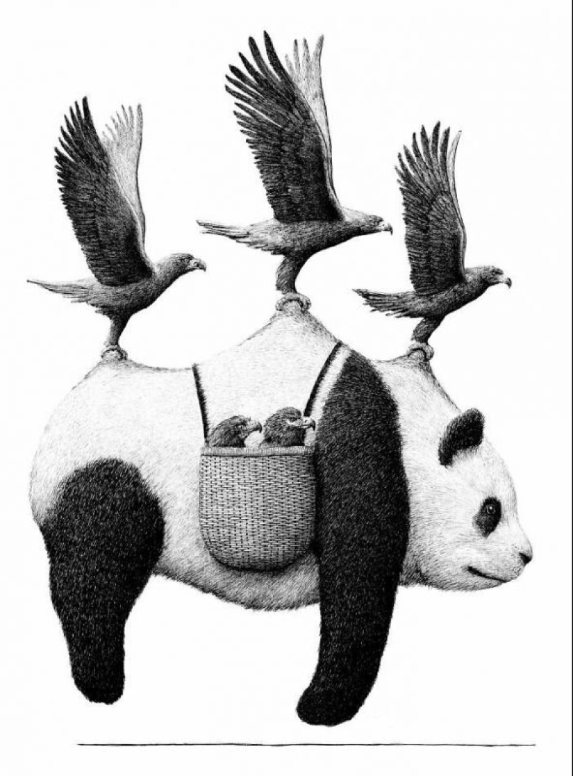 "Trucos de mi mente": El artista holandés Redmer Hoekstra y sus dibujos espeluznantes y extraños