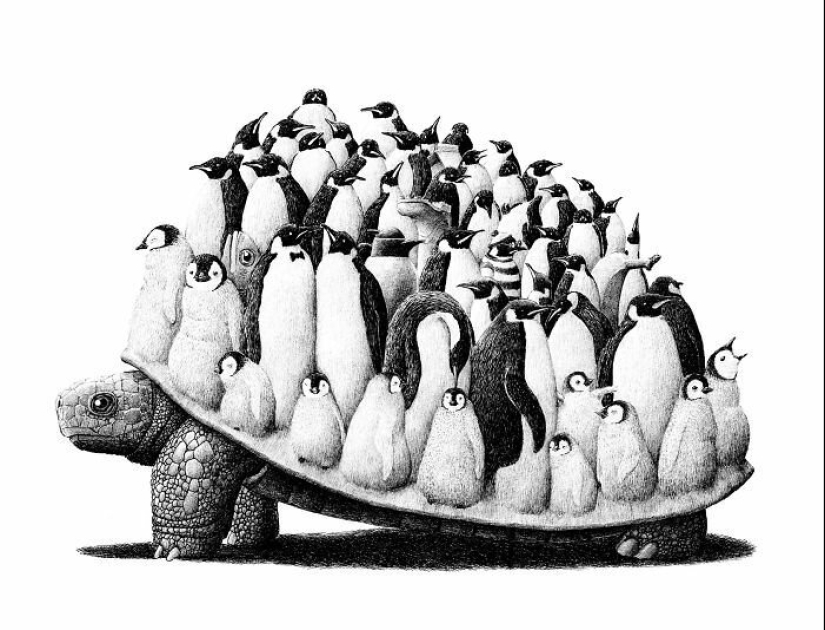 "Trucos de mi mente": El artista holandés Redmer Hoekstra y sus dibujos espeluznantes y extraños