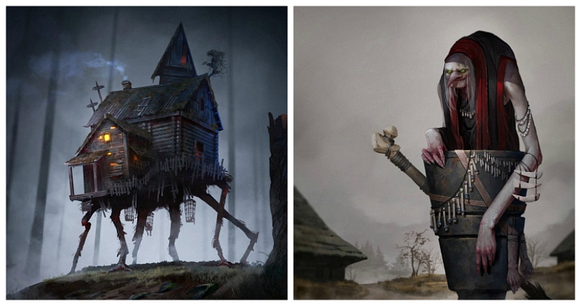 "Un roble fue cortado cerca de Lukomorye": dark fantasy art "Un roble fue cortado cerca de Lukomorye": dark fantasy art