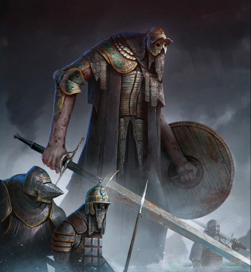 "Un roble fue cortado cerca de Lukomorye": dark fantasy art "Un roble fue cortado cerca de Lukomorye": dark fantasy art