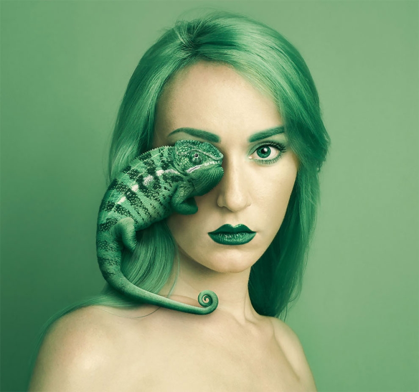 Una chica de Hungría mostró su naturaleza animal