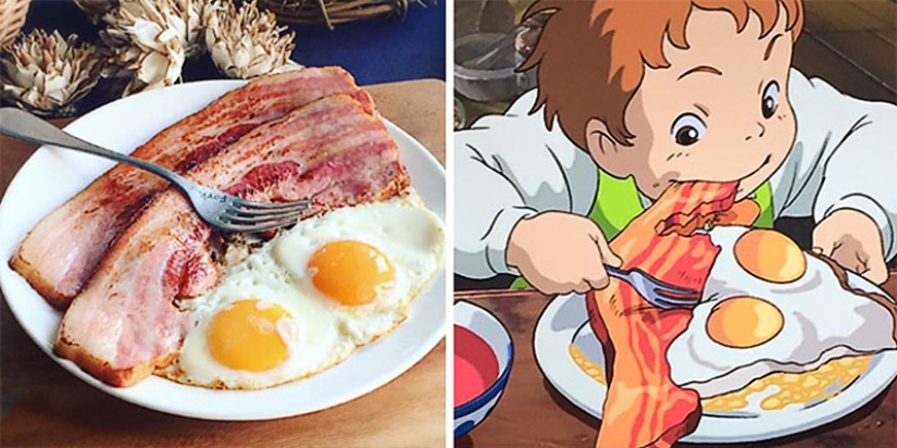 Una gran idea de cómo alimentar a un niño caprichoso: una mujer japonesa cocina platos de dibujos animados de Miyazaki Una gran idea de cómo alimentar a un niño caprichoso: una mujer japonesa cocina platos de dibujos animados de Miyazaki