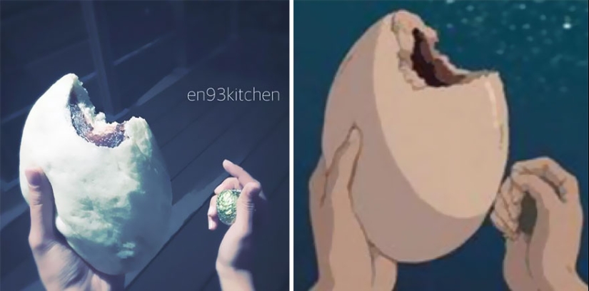 Una gran idea de cómo alimentar a un niño caprichoso: una mujer japonesa cocina platos de dibujos animados de Miyazaki Una gran idea de cómo alimentar a un niño caprichoso: una mujer japonesa cocina platos de dibujos animados de Miyazaki