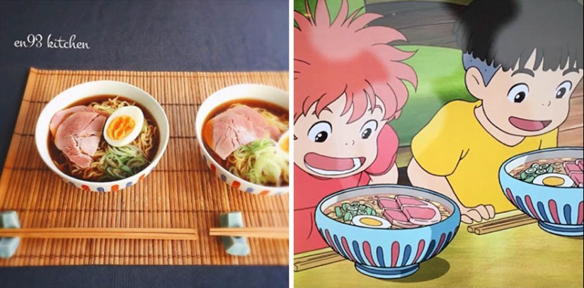 Una gran idea de cómo alimentar a un niño caprichoso: una mujer japonesa cocina platos de dibujos animados de Miyazaki Una gran idea de cómo alimentar a un niño caprichoso: una mujer japonesa cocina platos de dibujos animados de Miyazaki