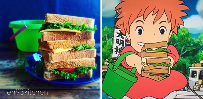 Una gran idea de cómo alimentar a un niño caprichoso: una mujer japonesa cocina platos de dibujos animados de Miyazaki Una gran idea de cómo alimentar a un niño caprichoso: una mujer japonesa cocina platos de dibujos animados de Miyazaki