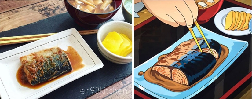 Una gran idea de cómo alimentar a un niño caprichoso: una mujer japonesa cocina platos de dibujos animados de Miyazaki Una gran idea de cómo alimentar a un niño caprichoso: una mujer japonesa cocina platos de dibujos animados de Miyazaki