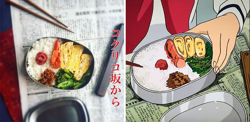 Una gran idea de cómo alimentar a un niño caprichoso: una mujer japonesa cocina platos de dibujos animados de Miyazaki Una gran idea de cómo alimentar a un niño caprichoso: una mujer japonesa cocina platos de dibujos animados de Miyazaki