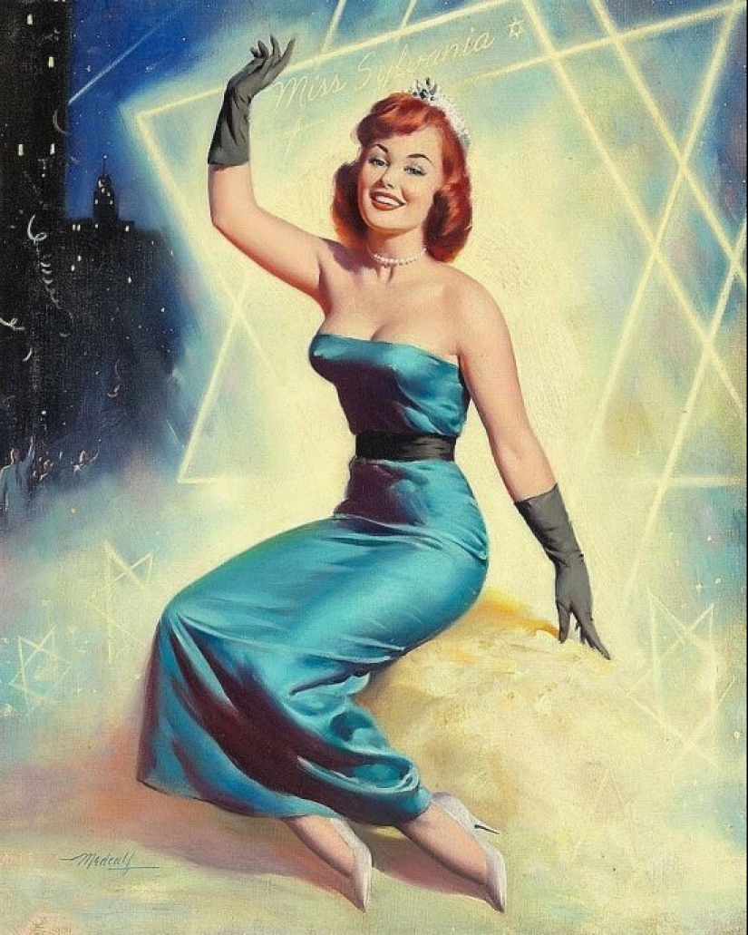 Una pin-up americana sólida de Bill Madcalf