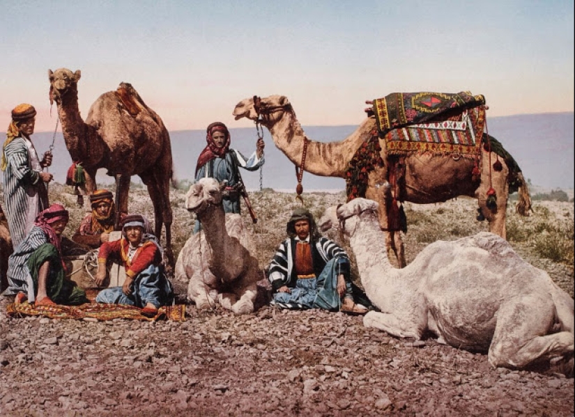 Unique hand-painted photos from the 1890s