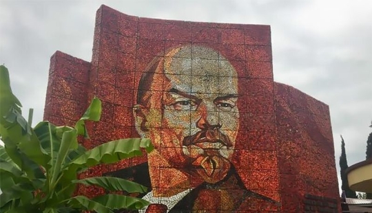Unique mosaics, preserved from the times of the Soviet Union