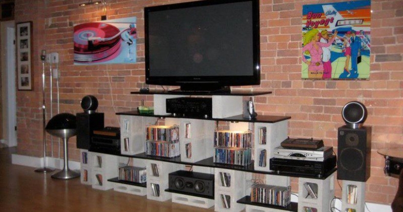 ¿Vamos a poner ladrillos? 20 ideas de muebles de bloques de cemento ¿Vamos a poner ladrillos? 20 ideas de muebles de bloques de cemento