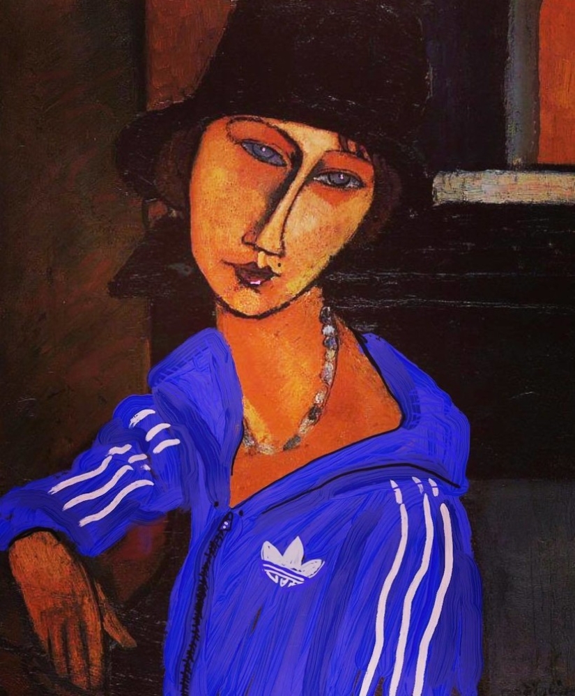 Van Hop y otros: los héroes de las obras maestras de la pintura del mundo probaron a los atletas olímpicos de Adidas