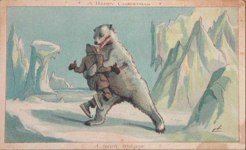 Victorian Christmas cards that will make you doubt the good intentions of the sender