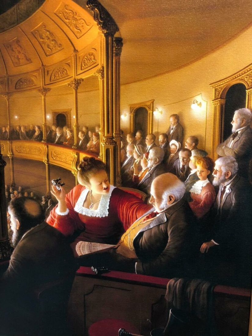 Viejos traviesos del género húngaro virtuoso de la pintura Vida Gabor