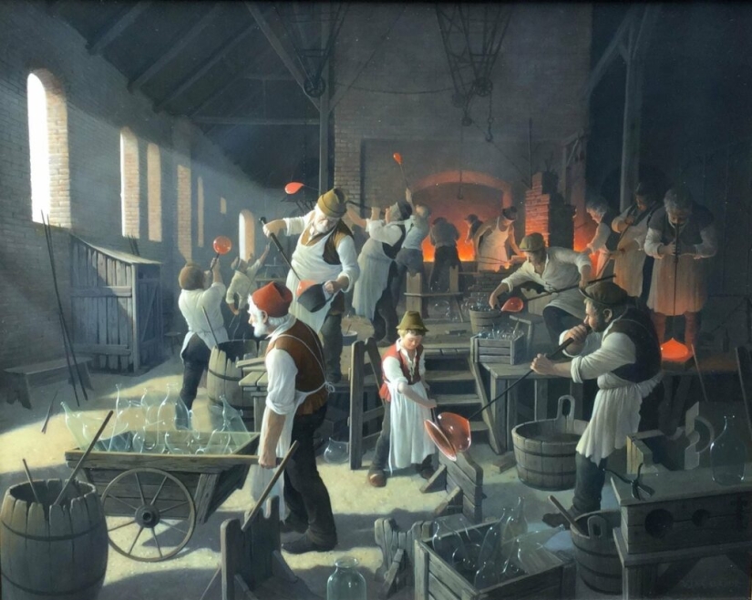 Viejos traviesos del género húngaro virtuoso de la pintura Vida Gabor